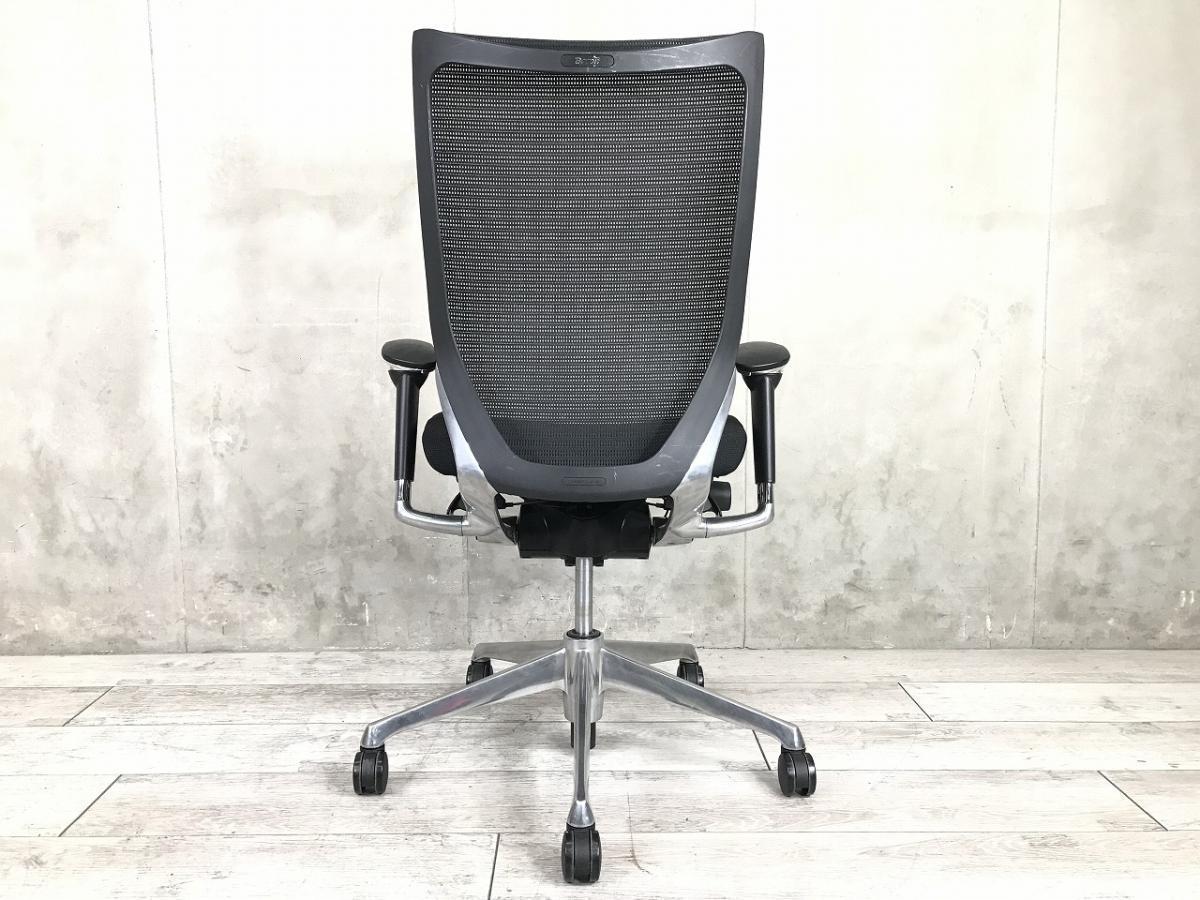 中古】バロンチェア CP85BR FDF1 オカムラ/okamura 肘付ハイバック
