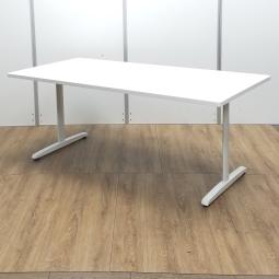★オカムラ製　8177　ホワイト　W1800サイズ　W1800xD900xH720㎜　T字脚/ホワイト　会議用　ちょっとした打ち合わせや作業にもオススメの会議テーブル！　シンプルなデザイン性でさまざまスペースに適応！　ミーティングテーブル！！