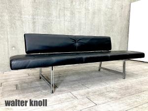 walter knoll/ウォルターノール　FOSTER / フォスター 510 ベンチ/　ブラックレザー　新品定価200万