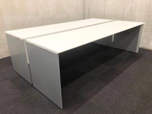 コクヨ製　ワークヴィスタ　ホワイト天板　W2400サイズ　推奨人数：4名～　フリーアドレスデスク！！【関西/関東倉庫在庫　在庫確認が必要になります】　京都　滋賀　オフィスバスターズ京都東寺店