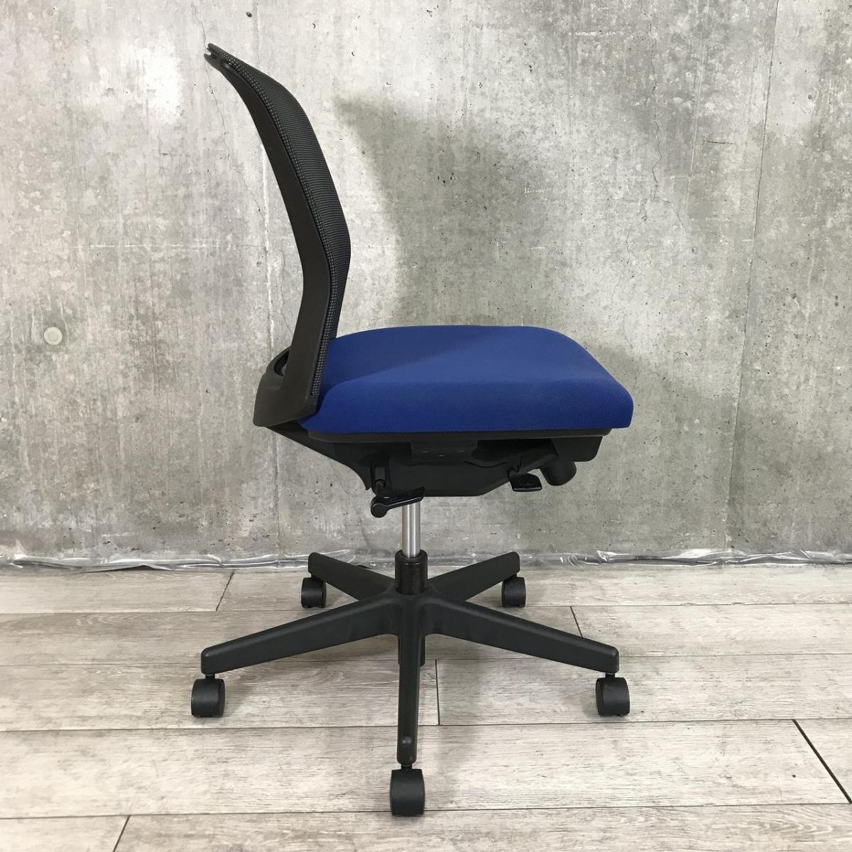 中古】バリシア CRS-GL1050 コクヨ/KOKUYO 肘無ローバックチェア 