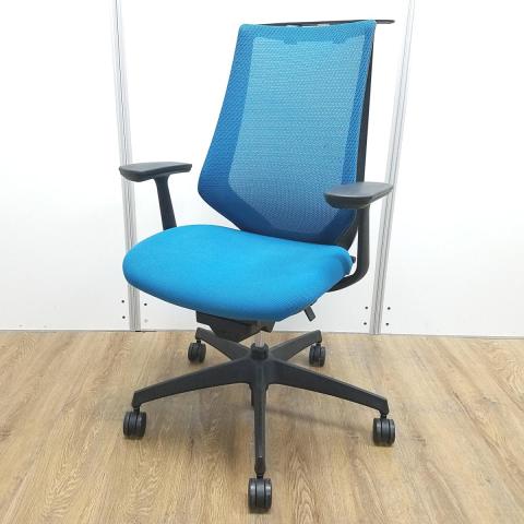 【中古】デュオラ メッシュ CRS-G3000E6 コクヨ（KOKUYO） 肘付ハイバックチェア