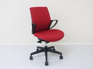 【遠方倉庫在庫品】■KOKUYO/コクヨ　■ピコラ　（ｐｉｃｏｒａ）　■ローバック　■肘付き/固定肘　■レッド　■オススメ/人気/定番商品　【RA】