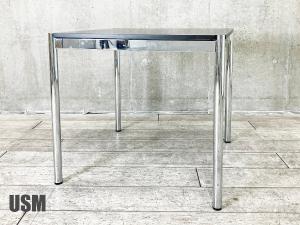 USMハラー　ハラーテーブル W750 　スクエア型　カフェテーブル　オーク材ブラックラッカーフィニッシュ