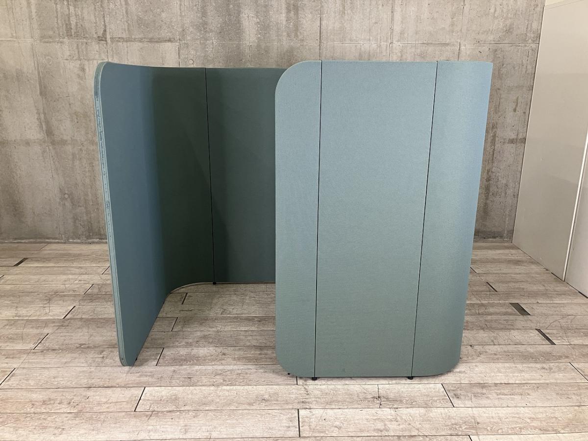 【集中しやすいセミクローズスペース！作業に最適な空間を生み出します】■ITOKI（イトーキ）　ADDSITE（アドサイト）　四方パネルタイプ　1人用　フォーカスブース　■W1850×D1250×H1570mm　■ブルー
                        その他シリーズ
                                    中古
            