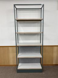 【西】～見せる収納で、空間にデザインを。～【オカムラ】【ライブスシェルフ】【フレームブラック】【チェア】【椅子】【イス】【事務椅子】【デスク】【机】【書庫】【書棚】【棚】【ラック】【収納】【格安】【安い】【メーカー】【レイアウト変更】【模様替え】