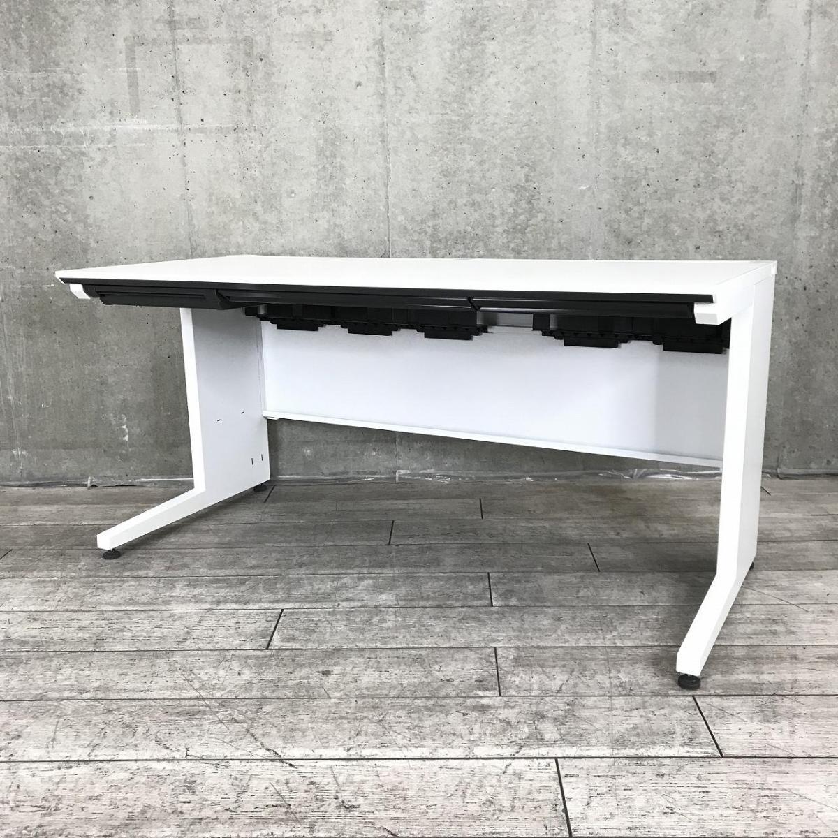 【希少品！】【ゆとりのあるワークスペースで作業効率アップ！】■コクヨ(KOKUYO)製　アイエス(iS)シリーズ　平机　引き出し付き　W1500×D700㎜　■ホワイト
                        iSシリーズ
                                    中古
            