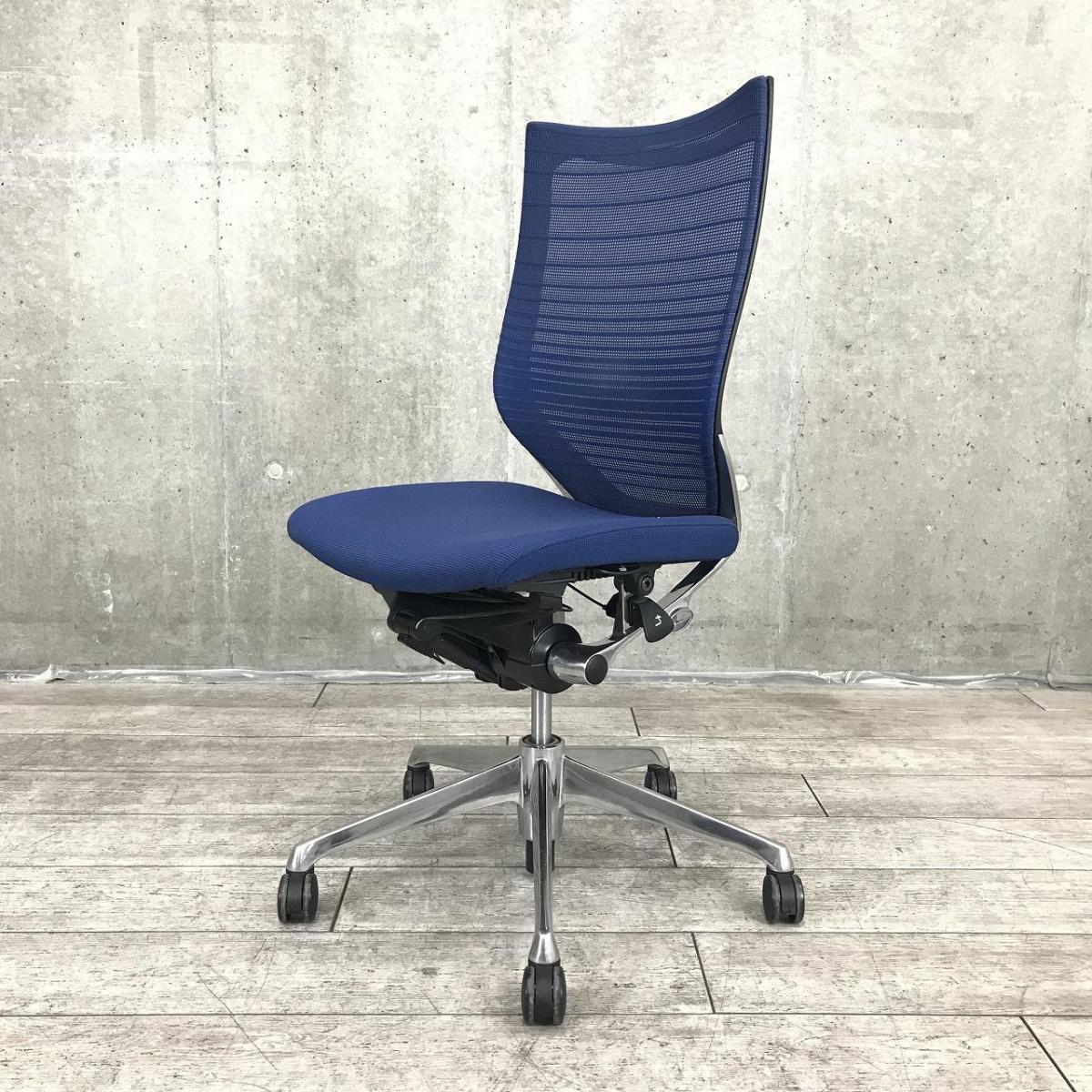 【ベストなポジションが得られる先進設計！長時間の着座でも疲れにくいサポート感！】■オカムラ(okamura)製　バロンチェア(Baron)　肘無　ハイバック　背面メッシュ　■ダークブルー×ブラックシェル
                        バロンチェア
                                    中古
            