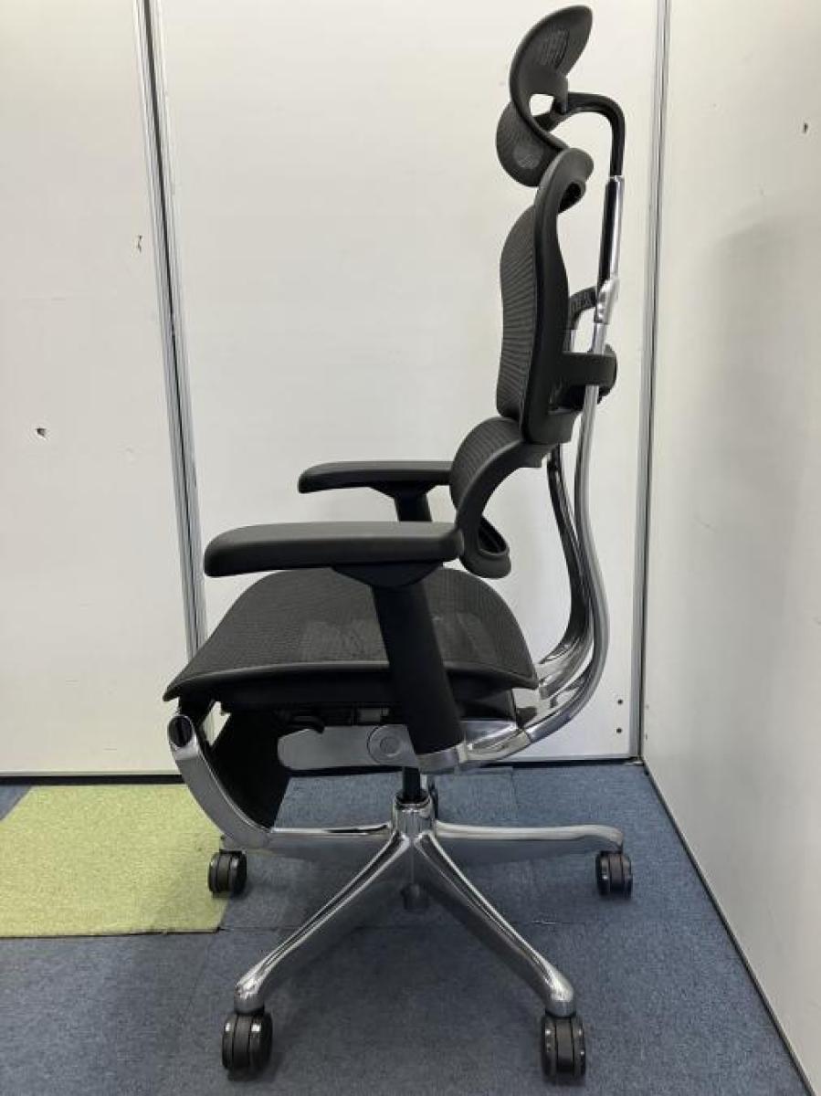 中古】プロオットマン Ergohuman/エルゴヒューマン 肘付ハイバック