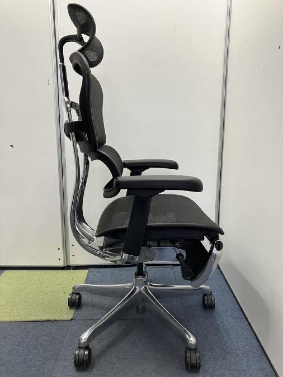 中古】プロオットマン Ergohuman/エルゴヒューマン 肘付ハイバック