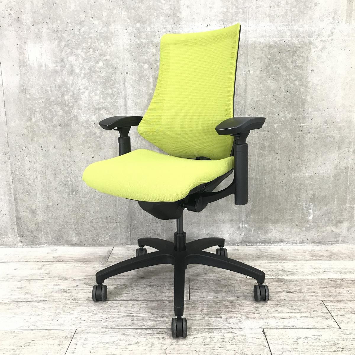 【関西倉庫在庫品】■イトーキ/エフメッシュ　肘付ハイバック　■グリーン　■ブラックフレーム　■可動肘　■メッシュバック　オフィスバスターズ神戸・三宮店
                        エフメッシュ
                                    中古
            