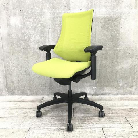 【中古】エフメッシュ KG-170JB-T1Q6 イトーキ（ITOKI） 肘付ハイバックチェア