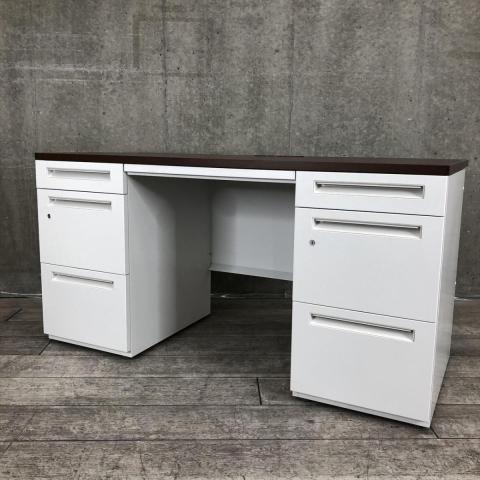 UCHIDAウチダ 片袖 オフィスデスク 内田洋行 事務机 ※お引取り限定 内田洋行 内田洋行 FEED-R フィードアールデスク 片袖デスク A4-3段 片