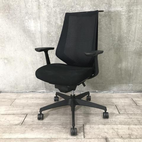 【中古】デュオラ メッシュ  コクヨ（KOKUYO） 肘付ハイバックチェア