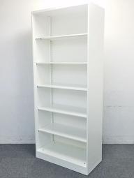 ★オカムラ製　レクトライ　ホワイト　W900xD450xH2150サイズ　出し入れしやすい！　大容量オープンキャビネット！　よく使う資料やカタログ収納にオススメ！　ハイキャビネット　オープン書庫！！