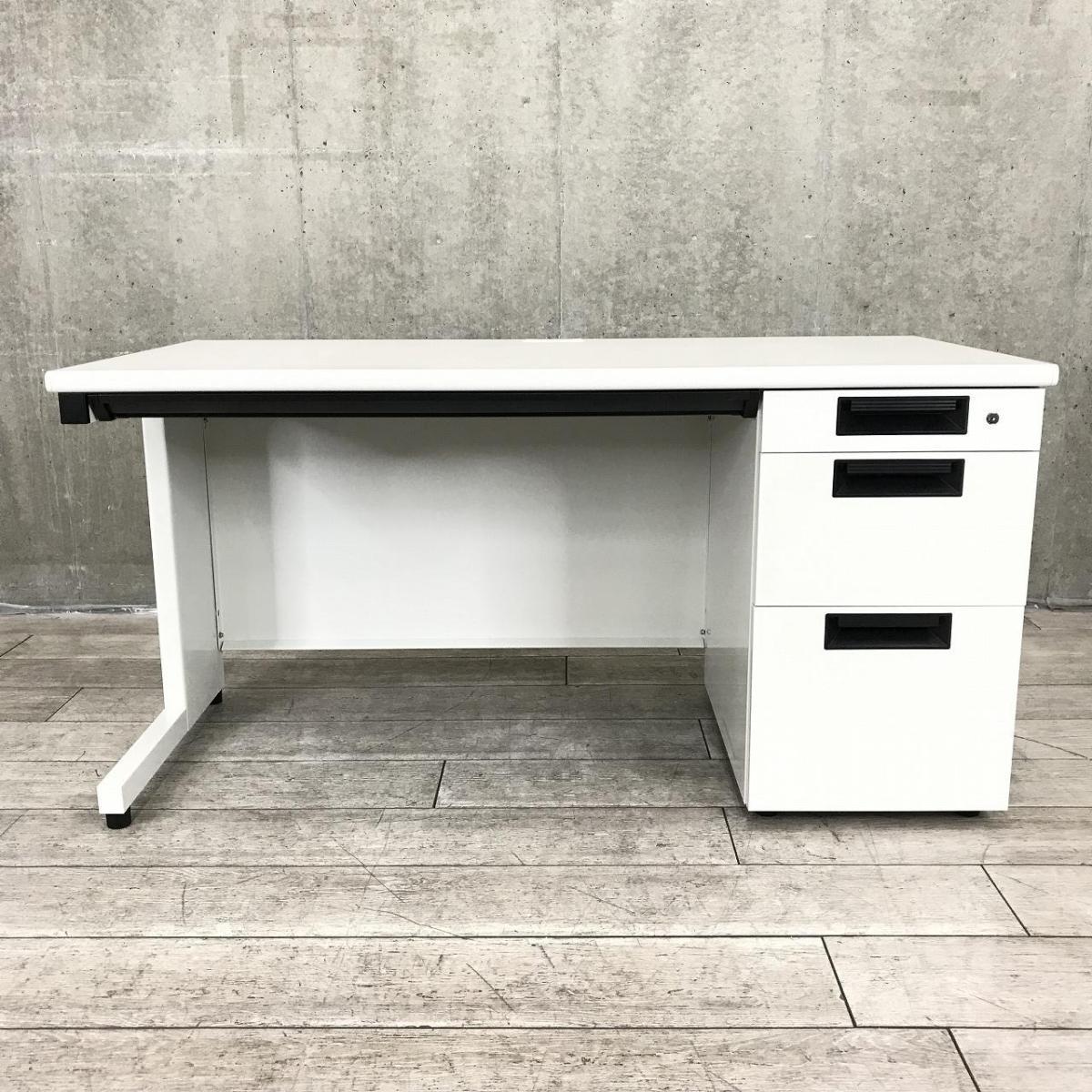 中古】フラットライン SP-T147 WH プラス/PLUS 片袖机 568431 - 中古 
