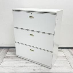 【在庫入替セール品！】ホワイト天板付き！オフィスの大定番！3段引き出し型のラテラルキャビネット！シリンダー錠でセキュリティ面もばっちり！
■イトーキ/シンライン（THIN LINE CABINET）/ホワイト
