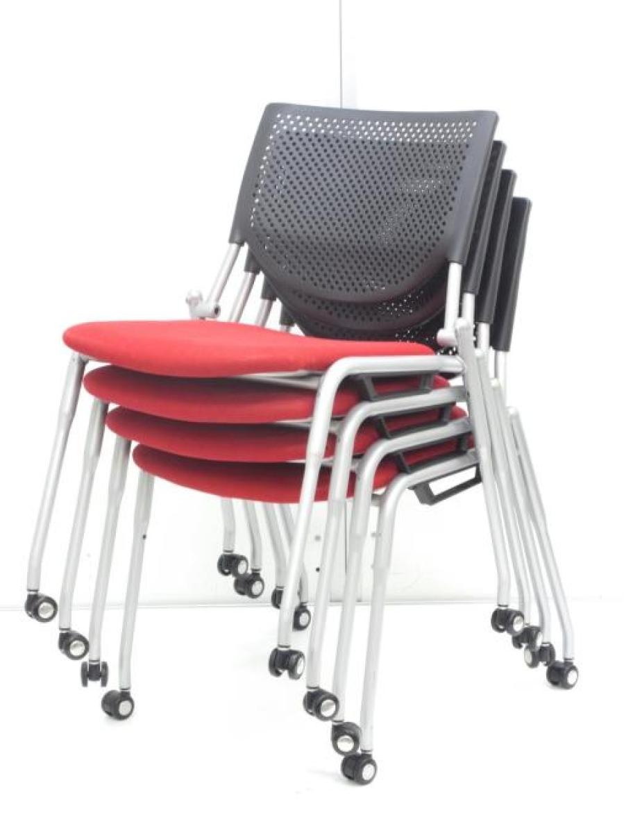 中古】プロスタック オカムラ/okamura スタッキングチェア 568598