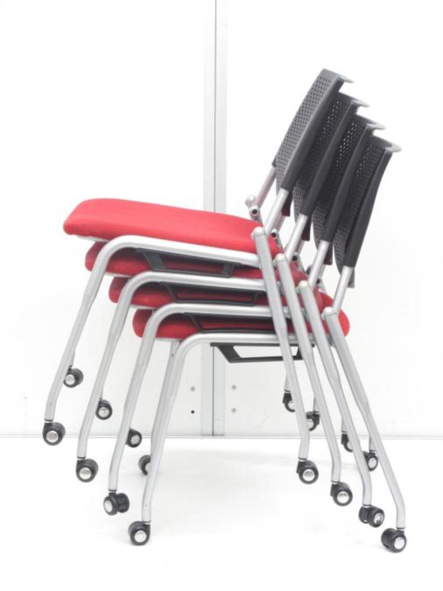 中古】プロスタック オカムラ/okamura スタッキングチェア 568598