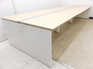 【コミュニケーション活性化や業務効率化、採用率UPにも繋がる！　固定席よりお得に揃えられます！】■オカムラ(okamura)製　フリーウェイ(ProUnit Freeway)　フリーアドレスデスク　■ナチュラル×ホワイト　■W6000