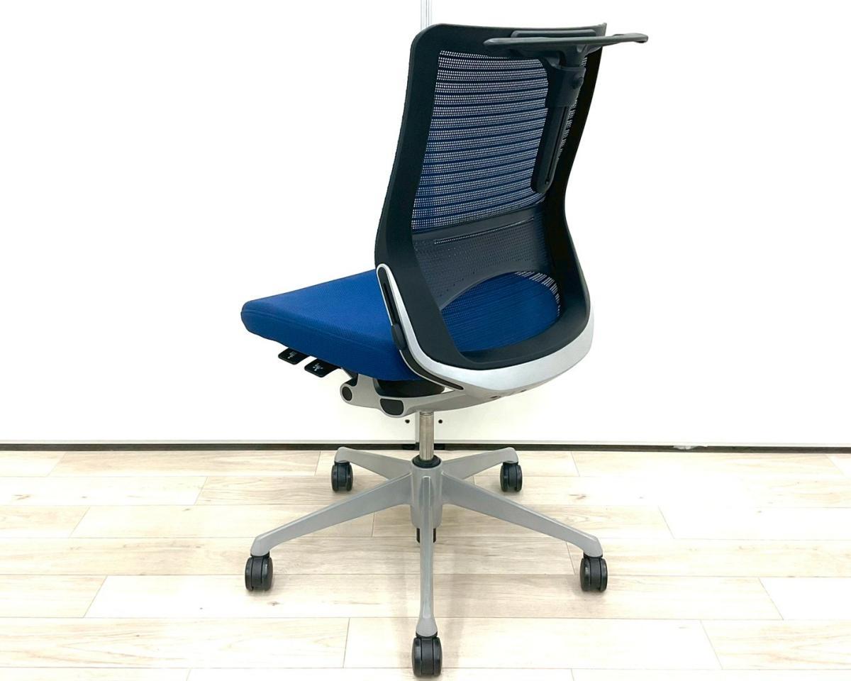 中古】コーラルチェア CQ31GR FSH3 オカムラ/okamura 肘無ミドルバック