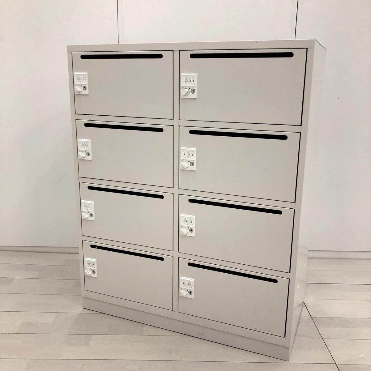 中古】 井上金庫 8人用パーソナルロッカー 568676 - 中古オフィス家具 