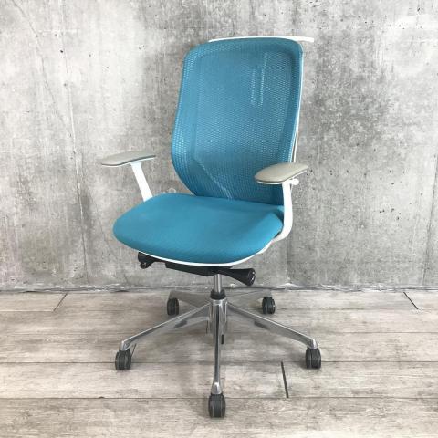 【中古】シルフィーメッシュ C635BW FMR6 オカムラ（okamura） 肘付ハイバックチェア