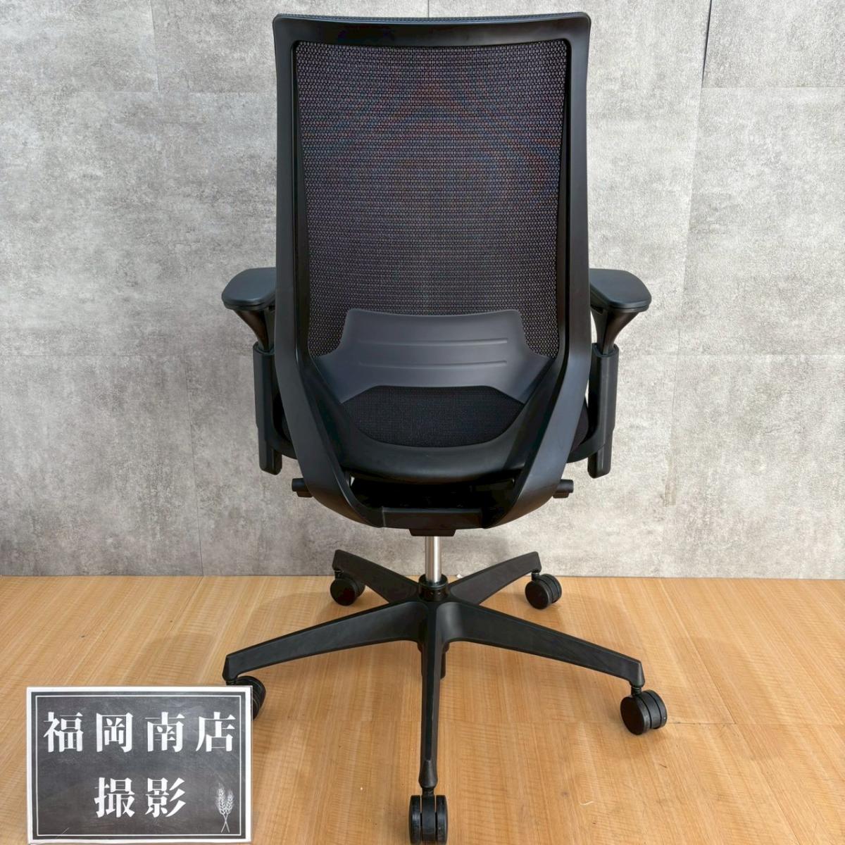 中古】デュオラ メッシュ CRSG3000E6N コクヨ/KOKUYO 肘付ハイバック 