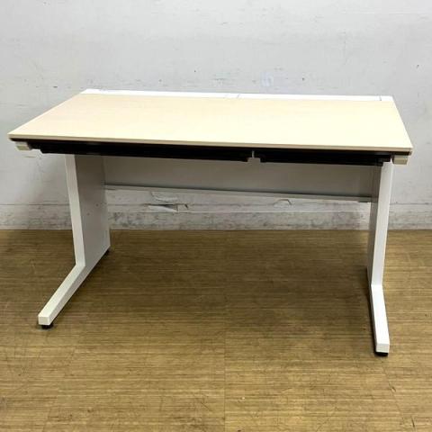 【在庫入替セール】コクヨ iSシリーズ 平机 天板:ホワイトナチュラル(M10) 本体:ホワイト 定番のW1200サイズ 引き出し付き【愛知・名古屋・豊田・静岡・浜松】