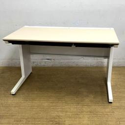 【在庫入替セール】コクヨ　iSシリーズ　平机　天板：ホワイトナチュラル（M10）　本体：ホワイト　定番のW1200サイズ　引き出し付き【愛知・名古屋・豊田・静岡・浜松】