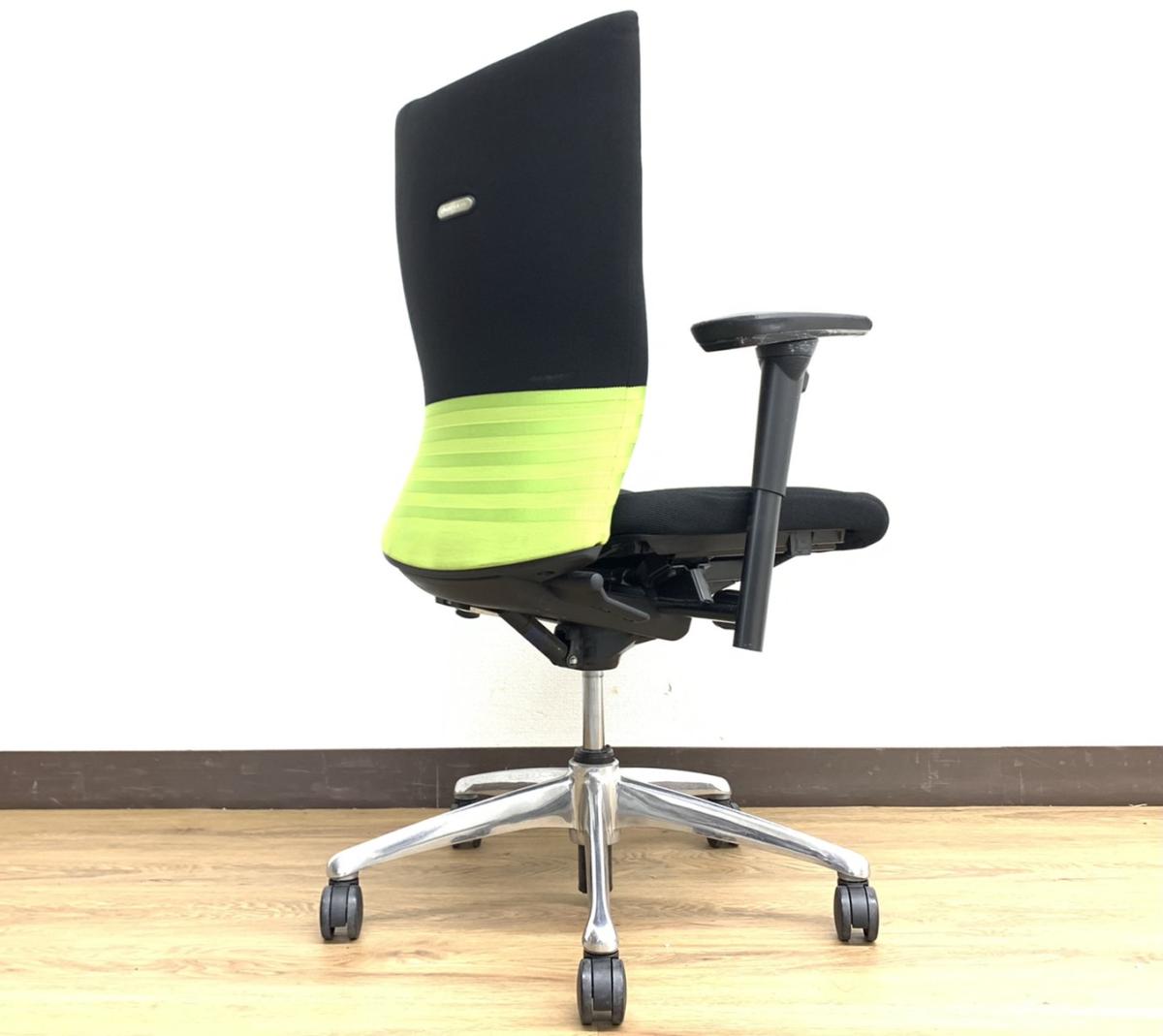 中古】フィーゴチェア CJ35BR オカムラ/okamura 肘付ハイバックチェア