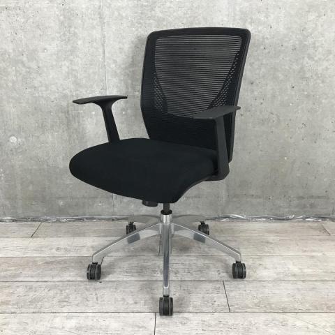 オカムラ　VILLAGE ビラージュ　エグゼクティブチェア　黒　本革　ハイバック オカムラVILLAGE ビラージュエグゼクティブチェア黒本革ハイバック