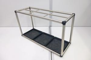 【シンプルなデザインで様々な空間にフィット！】■イトーキ製　多人数用傘立て　収容本数：30～40本　ステンレス　■