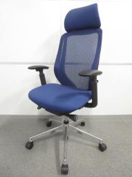 高級チェア／前傾チルド付　◆Okamura／オカムラ◆Sylphy／シルフィー　※本体カラー：ネイビーブルー