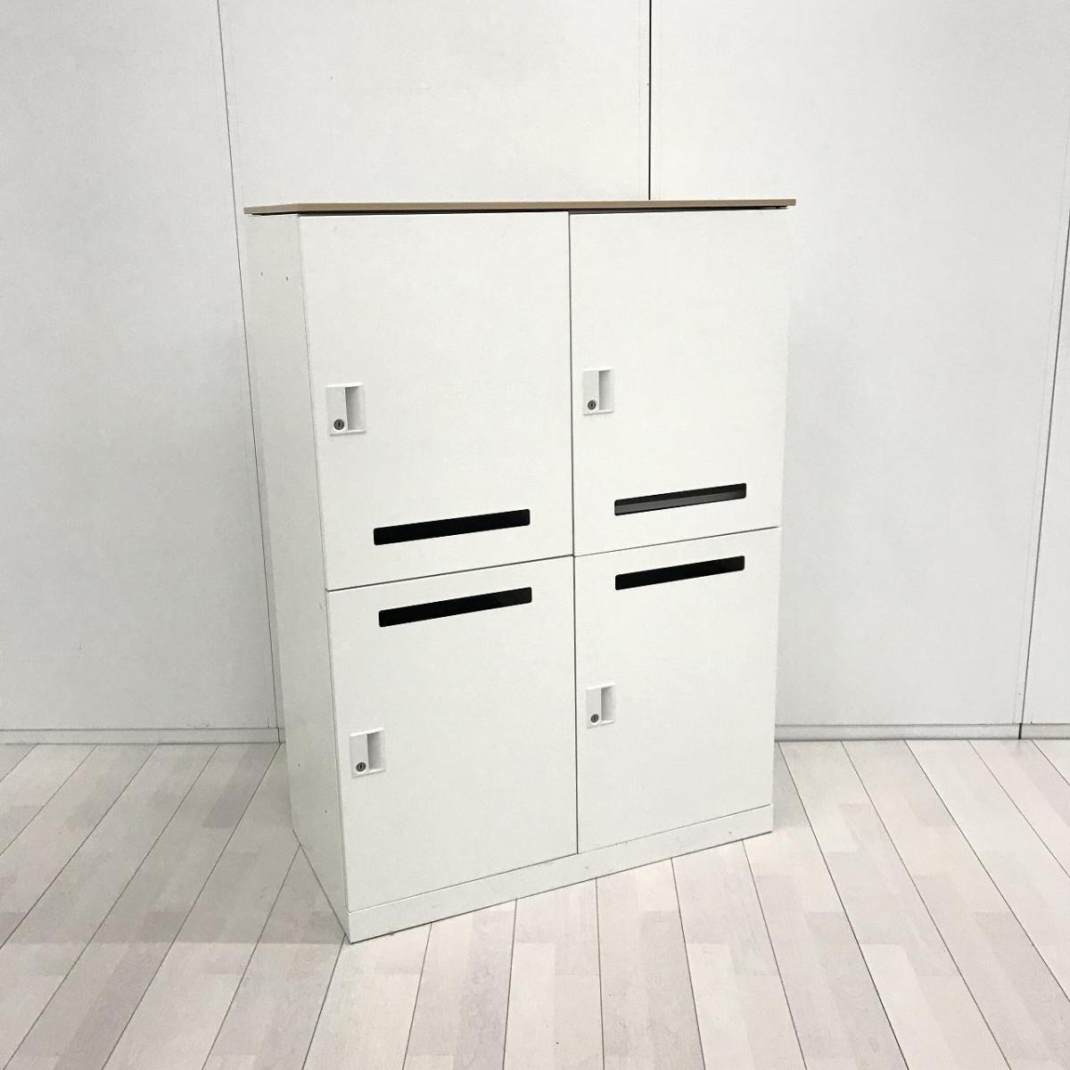 中古】レクトラインロッカー 4Z7JZY ZA75 オカムラ/okamura 4人用