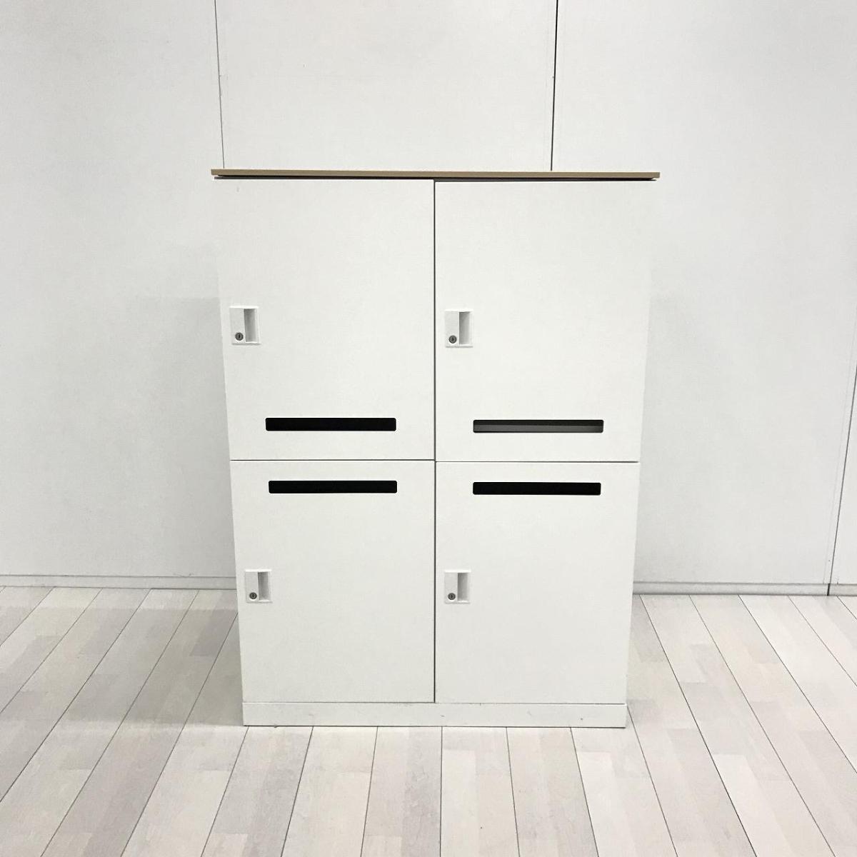 中古】レクトラインロッカー 4Z7JZY ZA75 オカムラ/okamura 4人用