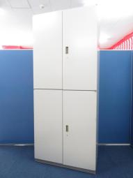 【A4ファイル書類を上下でたっぷり6段収納！】■イトーキ　シンラインシリーズ　上下両開き書庫セット　■スタンダードなデザインで使いやすい！【THIN LINE CABINET】