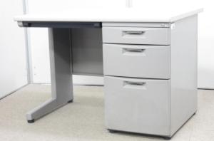 【在庫入替セール】イトーキ　CZ　デスク　片袖机　収納　ニューグレー　シリンダー錠　鍵手配可