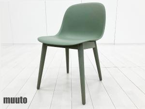 MUUTO/ムート　FIBER SIDE CHAIR / ファイバーサイドチェア ウッドベース　北欧　ダスティグリーン