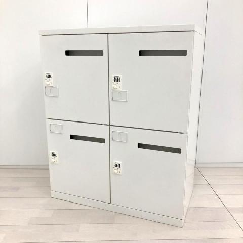 【中古】レクトラインロッカー 4B23YX　ZA75 オカムラ（okamura） 4人用パーソナルロッカー