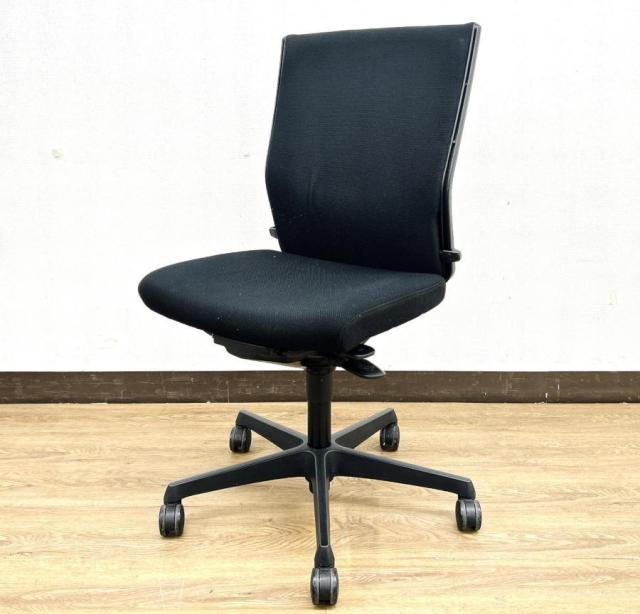 未使用】 国産ハイバックチェア デスクチェア 1脚 肘無チェア(椅子)の