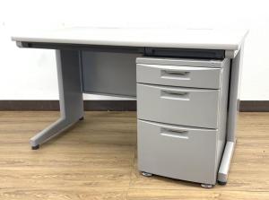 【幅1200mm】使い勝手抜群！おすすめの定番シリーズです！※3段ワゴンセット仕様
■イトーキ/CZ/グレー