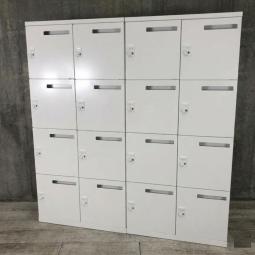 2台1セット！【フリーアドレスの相棒！ダイヤル錠タイプの8人用メールロッカー！】/オススメ(おすすめ) /人気商品【弊社使用欄：A01054136】■オカムラ(okamura)製　レクトラインシリーズ　8人用ロッカー　パーソナルロッカー　H1810㎜　■投函口付き　■ホワイト　■ダイヤル錠