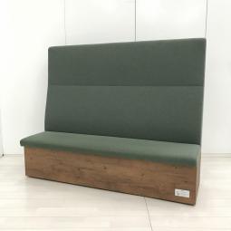 【応接はもちろん、ファミレスブースのような使い方も可能！】■オカムラ（okamura）製　ブレスタシリーズ　応接ソファ　■H1580mm　■