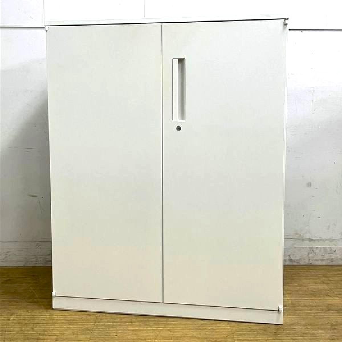 【在庫入替セール】内田洋行　HSシリーズ　両開き書庫　ホワイト　天板付き　鍵付き　シリンダー錠　【愛知・名古屋・豊田・静岡・浜松】
                        HSシリーズ
                                    中古
            