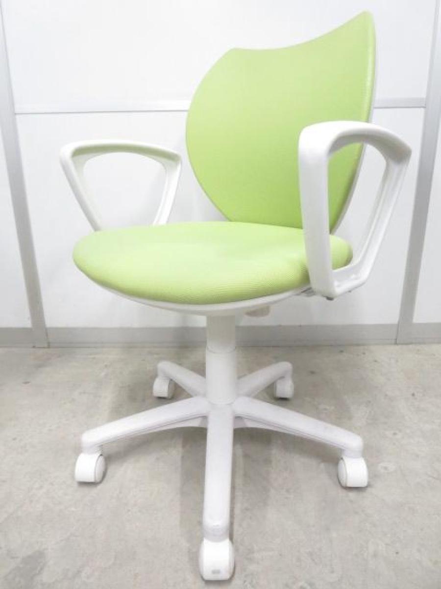 【在庫入替セール品！】【腰部を優しく包み込む！美しい姿勢をサポート！】■アイリスチトセ　フローラルチェア　肘付　グリーン　【CHITOSE　FLORAL】
                        その他シリーズ
                                    中古
            