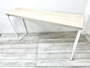 【定価約12万円】【リフレッシュスペースにお勧め！オシャレナデザインのカウンターテーブル！】■オカムラ/アルトピアッツァ　■カウンターテーブル　■ナチュラル天板/ホワイト脚