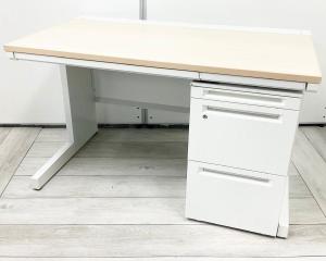 【横幅1200サイズ】【セット商品（デスク×１台/ワゴン×１台）】疑似片袖机 平デスク オススメ(おすすめ) 大人気 ・UCHIDA/内田洋行 ・SCAENA