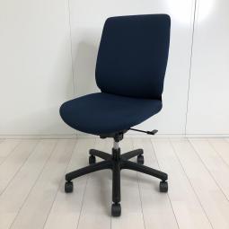 【イトーキ製・トルテRチェア】【全ての機能をコンパクトに！クッション性が高く座り心地が良い！】■肘無し　ハイバック　■ネイビーブルー × ブラックシェル【【HU】関東倉庫在庫品】【弊社使用欄：A01027524】