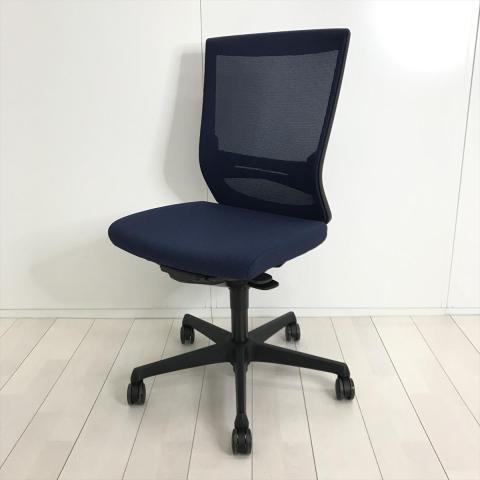 【中古】エスクードメッシュ C437ZS FHB4 オカムラ（okamura） 肘無ハイバックチェア